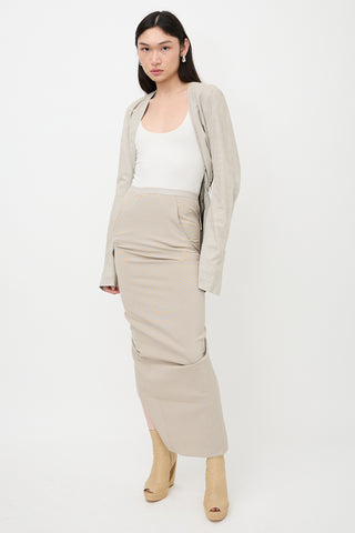 Rick Owens SS 2016 Textured Knit Skirt