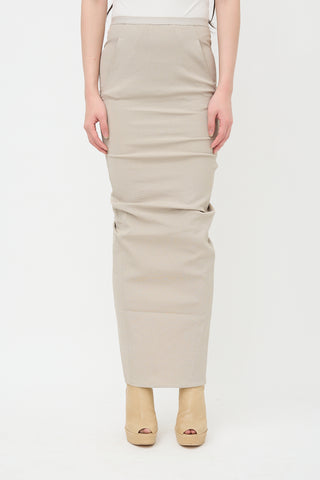 Rick Owens SS 2016 Textured Knit Skirt