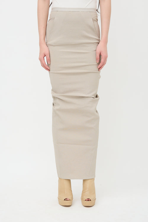 Rick Owens SS 2016 Textured Knit Skirt