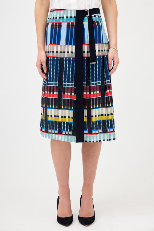 Paul Smith Silk Printed Wrap Skirt