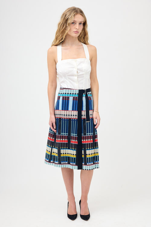 Paul Smith Silk Printed Wrap Skirt