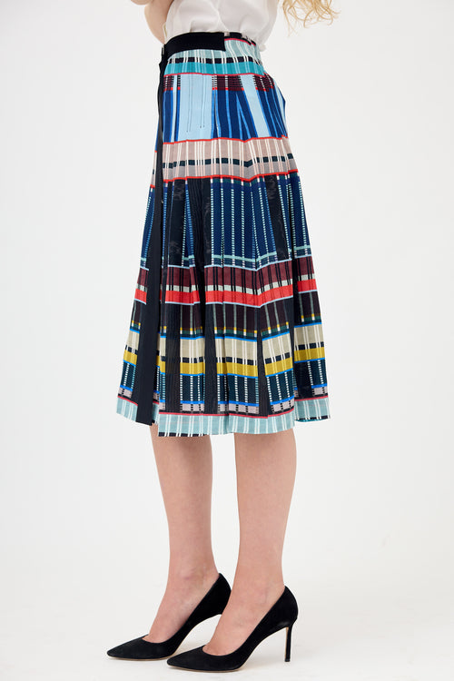 Paul Smith Silk Printed Wrap Skirt