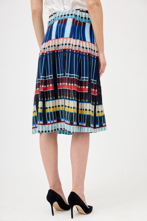 Paul Smith Silk Printed Wrap Skirt