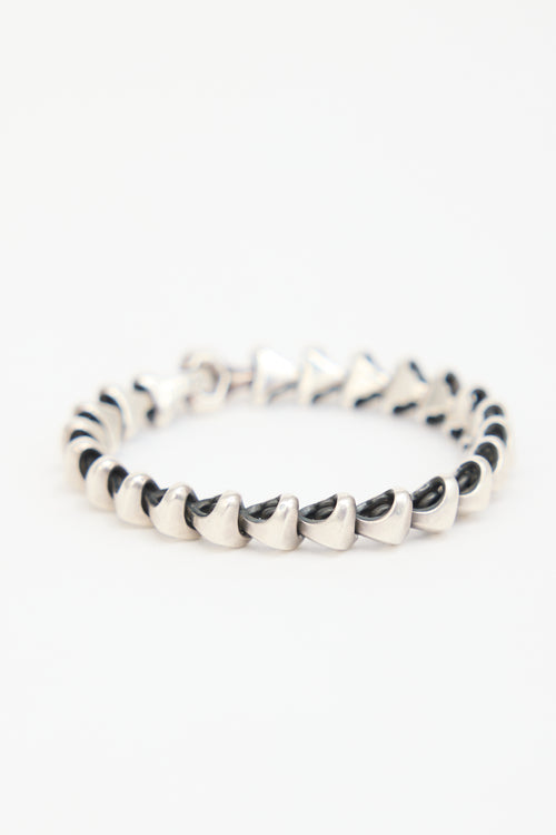 David Yurman Sterling Silver Armoury Link Bracelet