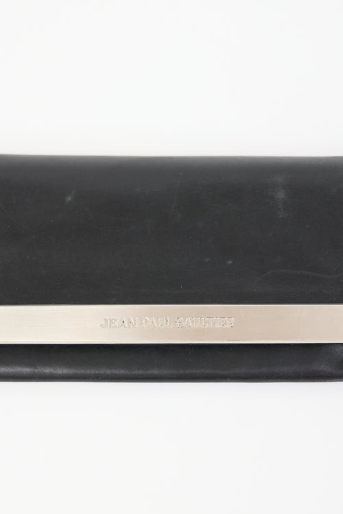 Jean Paul Gaultier Vintage Leather Logo Bifold Wallet