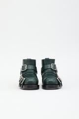 Burberry Leather Harness Ankle Boot