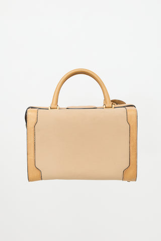 Gucci Vintage Canvas & Leather Train Bag
