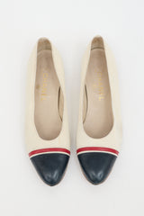 Chanel Canvas & Leather Flat