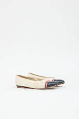 Chanel Canvas & Leather Flat