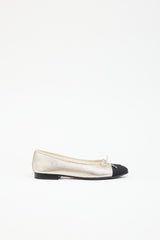 Chanel Leather CC Ballet Flat
