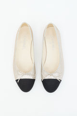 Chanel Leather CC Ballet Flat