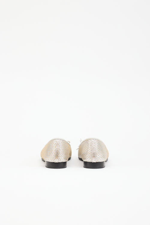 Chanel Leather CC Ballet Flat