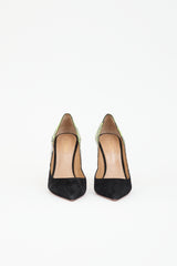 Aquazzura Embossed Leather & Suede Pump