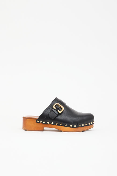 Chloé Leather Jeannette Clog Mule