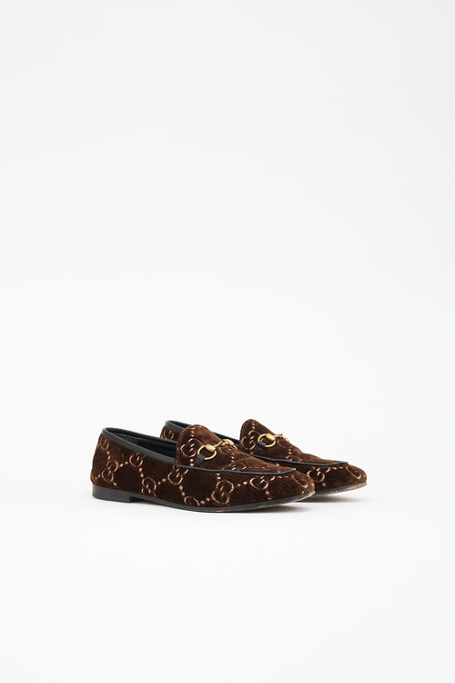 Gucci Velvet Jordaan Loafer