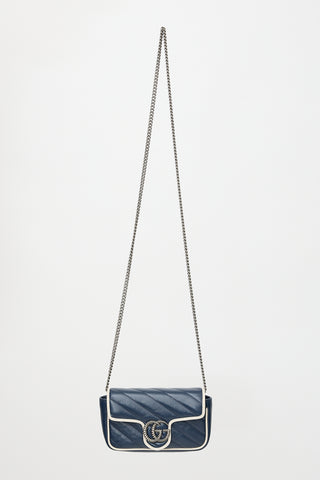 Gucci Leather Mini GG Marmont Torchon Bag