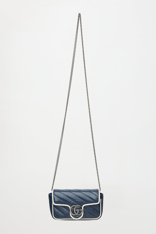 Gucci Leather Mini GG Marmont Torchon Bag