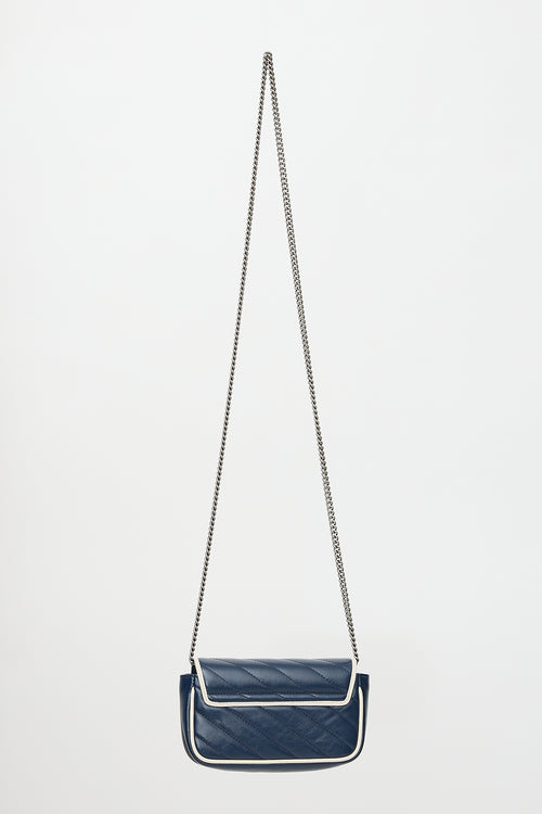 Gucci Leather Mini GG Marmont Torchon Bag