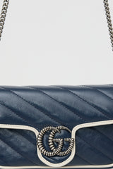 Gucci Leather Mini GG Marmont Torchon Bag