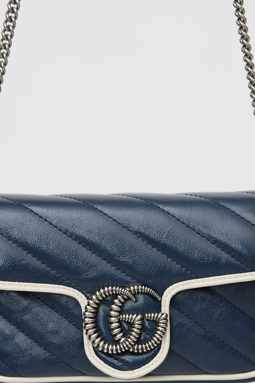 Gucci Leather Mini GG Marmont Torchon Bag