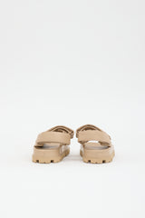 Prada Quilted Leather Monolith Sandal