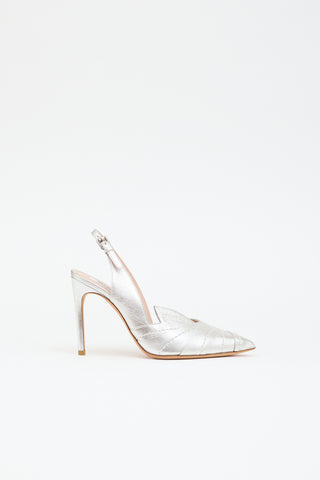 Moschino Leather Slingback Heel