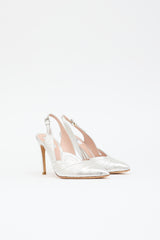 Moschino Leather Slingback Heel