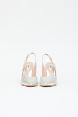 Moschino Leather Slingback Heel