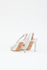 Moschino Leather Slingback Heel
