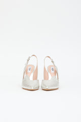 Moschino Leather Slingback Heel