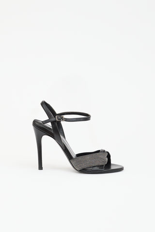 Fabiana Filippi Leather Beaded Sandal