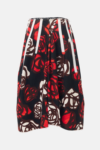 Marni Twill Printed Maxi Skirt