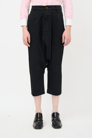 Comme des Garçons SS 2015 Jacquard Drop Seat Pant