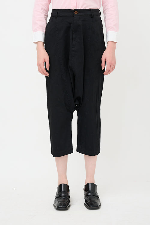 Comme des Garçons SS 2015 Jacquard Drop Seat Pant