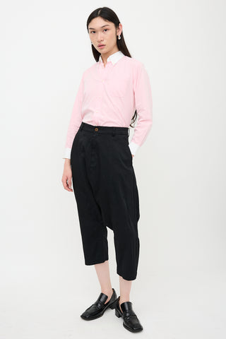 Comme des Garçons SS 2015 Jacquard Drop Seat Pant