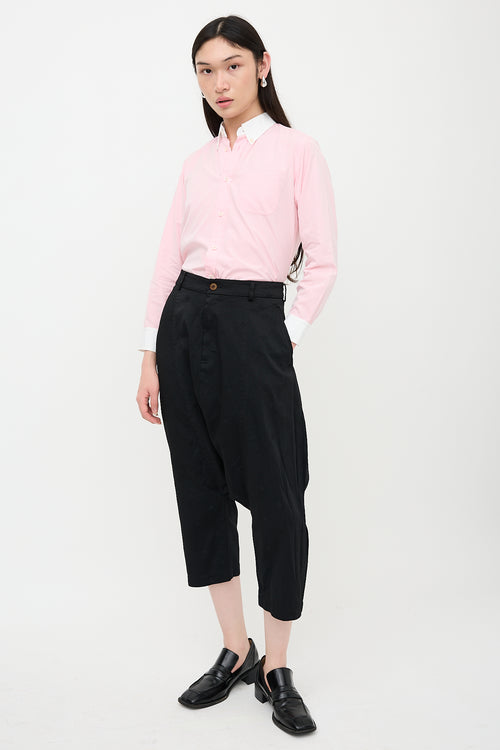 Comme des Garçons SS 2015 Jacquard Drop Seat Pant