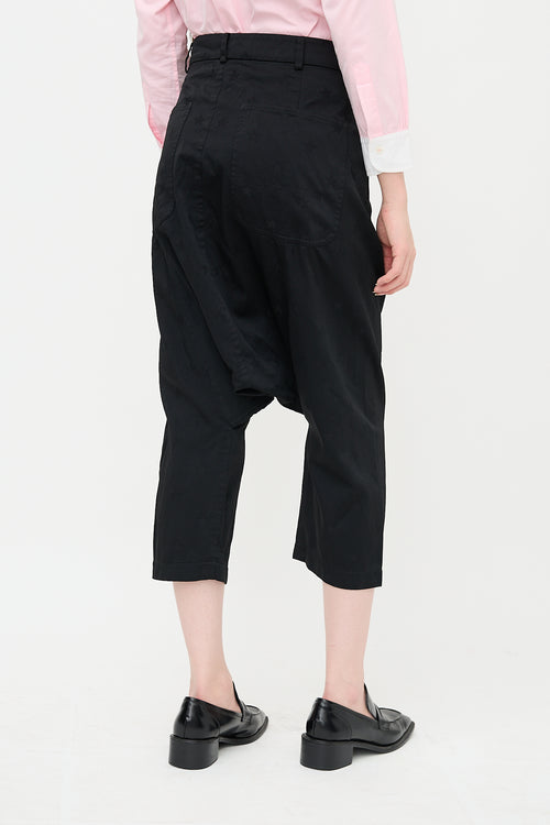 Comme des Garçons SS 2015 Jacquard Drop Seat Pant