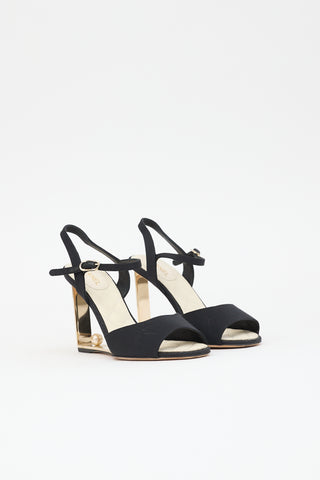 Chanel Pearl CC Wedge