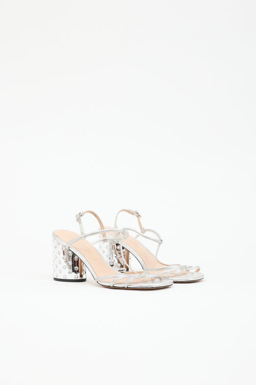Marc Jacobs Leather Embellished Sandal
