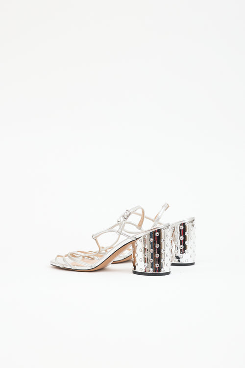Marc Jacobs Leather Embellished Sandal