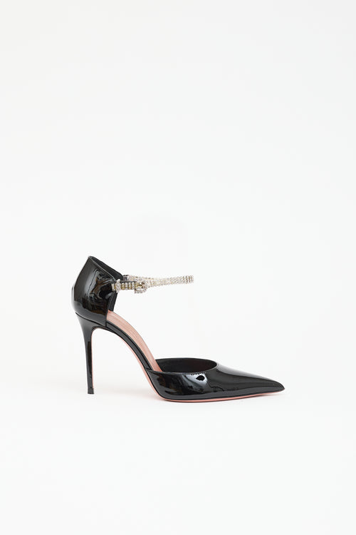 Amina Muaddi Patent Ursina Heel