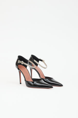 Amina Muaddi Patent Ursina Heel