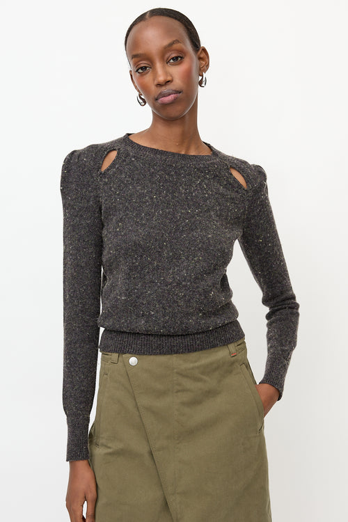 Isabel Marant Étoile Cut Out Crew Neck Sweater