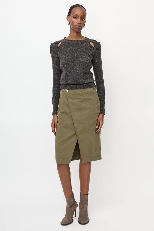 Isabel Marant Étoile Cut Out Crew Neck Sweater