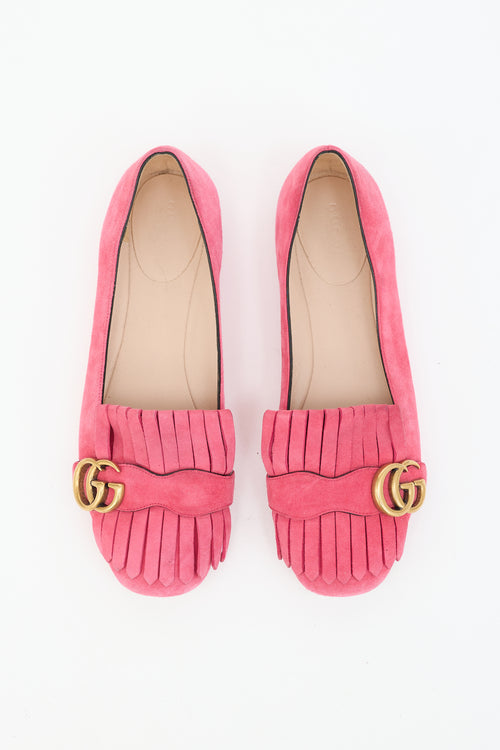 Gucci Suede GG Marmont Loafer