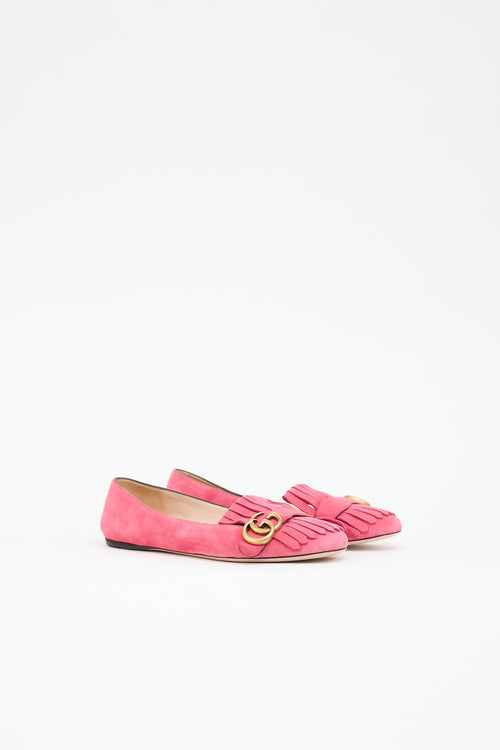 Gucci Suede GG Marmont Loafer