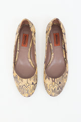 Missoni Knit Patterned Overlay Flat