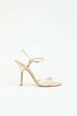 Jimmy Choo Metallic Leather Sandal