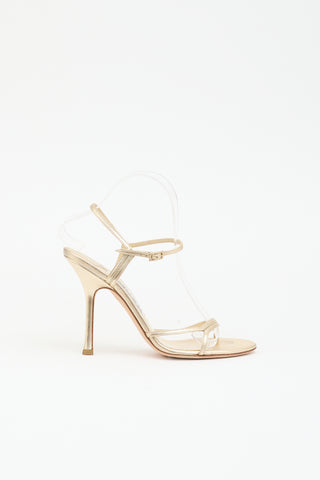 Jimmy Choo Metallic Leather Sandal
