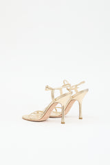Jimmy Choo Metallic Leather Sandal